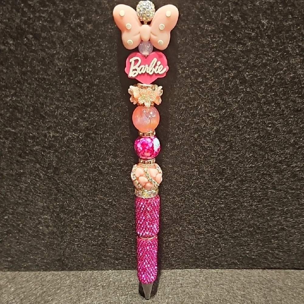 Beaded Pen Pink Rhinestone Glam Pen - Picture 5 of 5